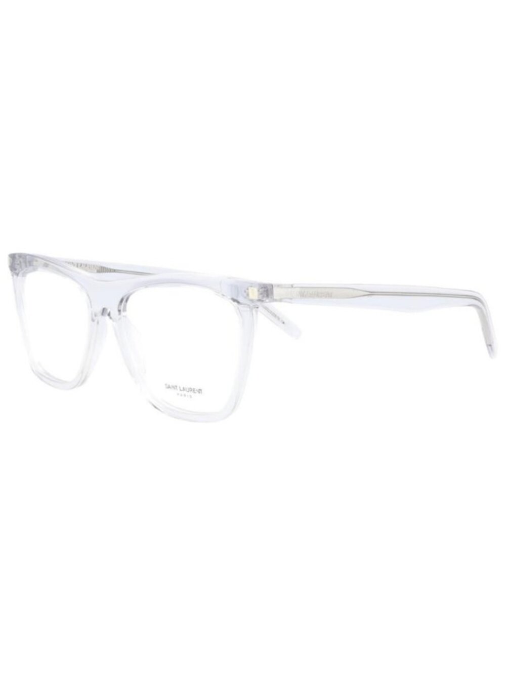 New Saint Laurent Womens Square/Rectangle Grey Grey Transparent Fashion Designer